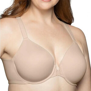 Vanity Fair Full Figure Front Closure Bra, Back Smoothing, Lightly Lined Cups